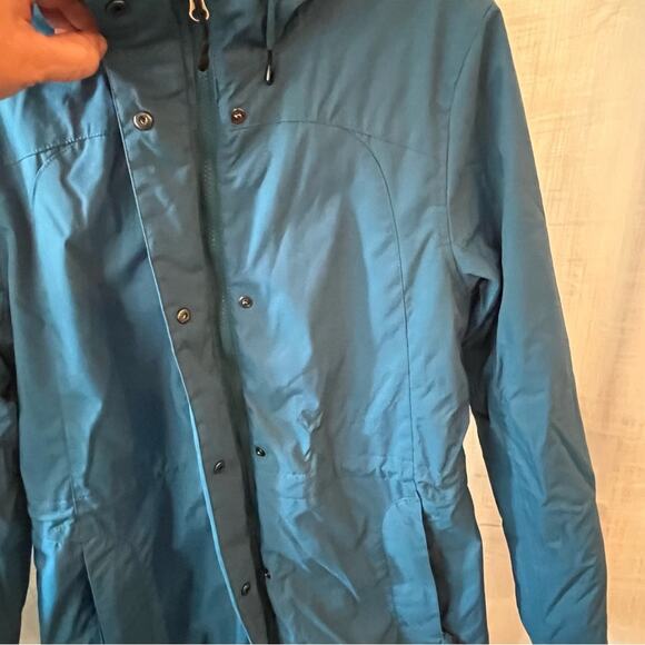 L.L. Bean women’s blue weather resistant hooded parka coat size Small EUC - Picture 4 of 11